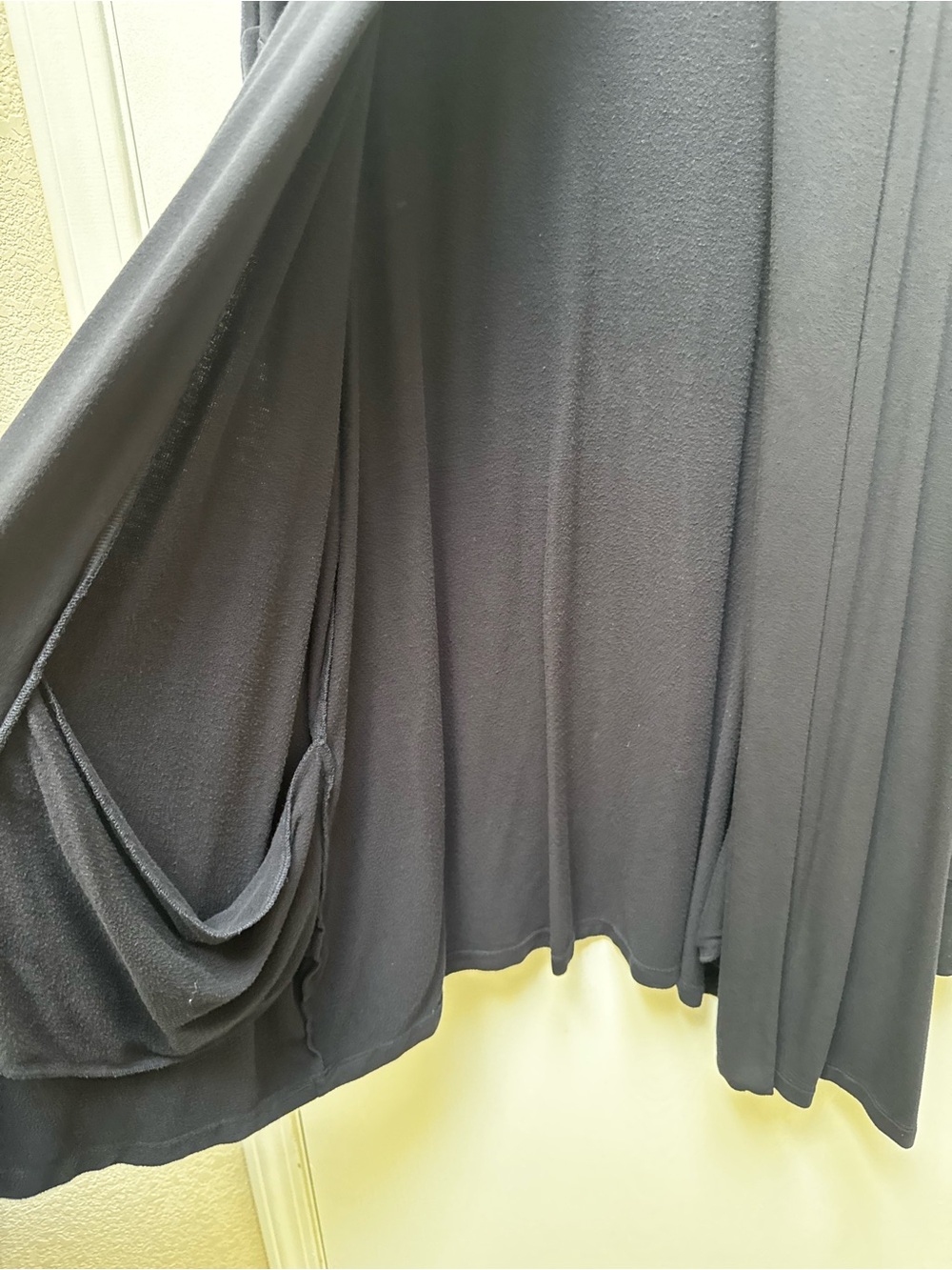 Daily Ritual Dark Blue Open-Front Draped Cardigan - Picture 2 of 10